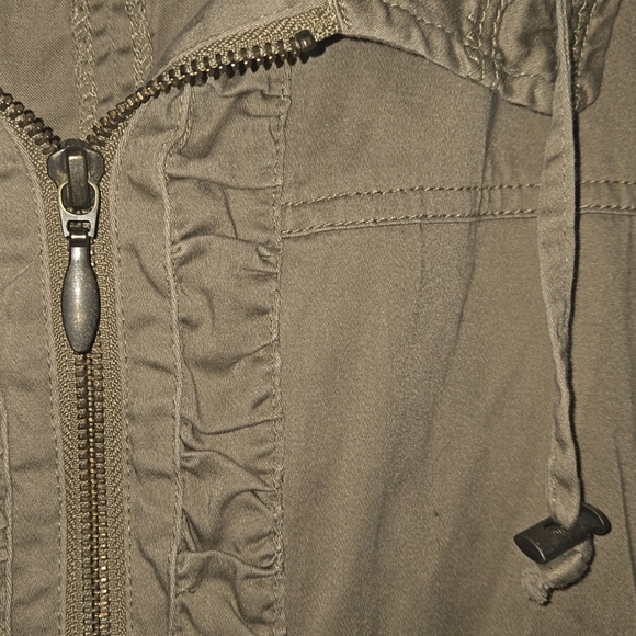 cj banks, Vest, 2X, Taupe, Beige Front Zip, Pockets, Elastic Waist, Lightweight - Picture 4 of 12